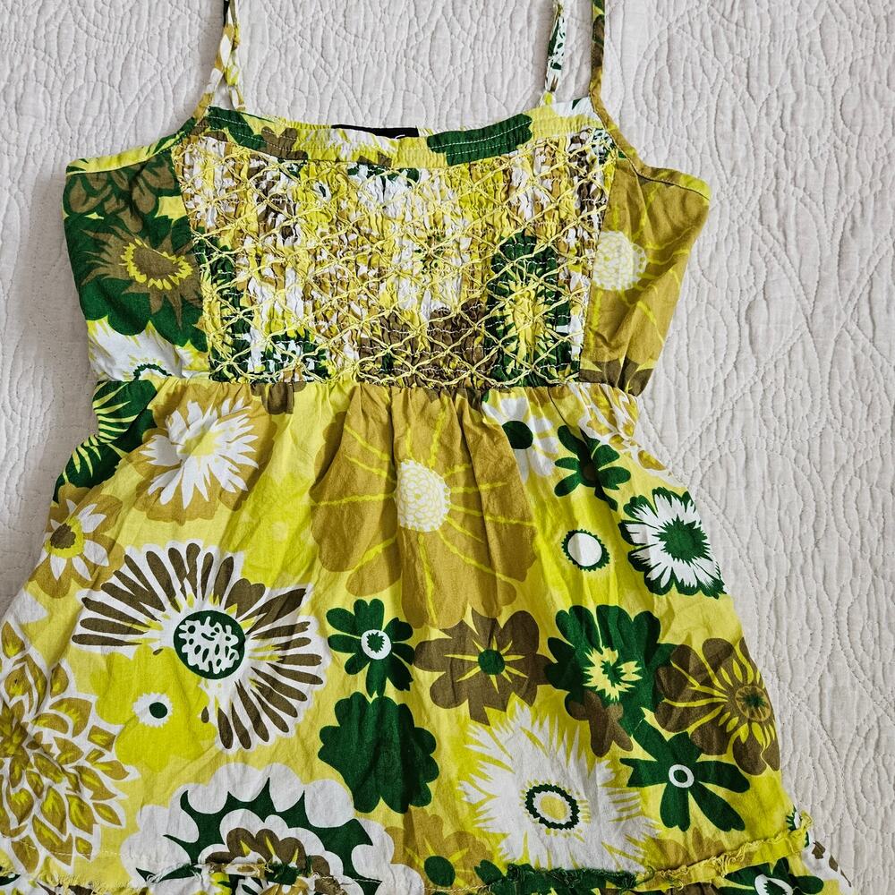Y2k FANG Babydoll Tie Back Sleeveless Top - Size Medium - Picture 7 of 7